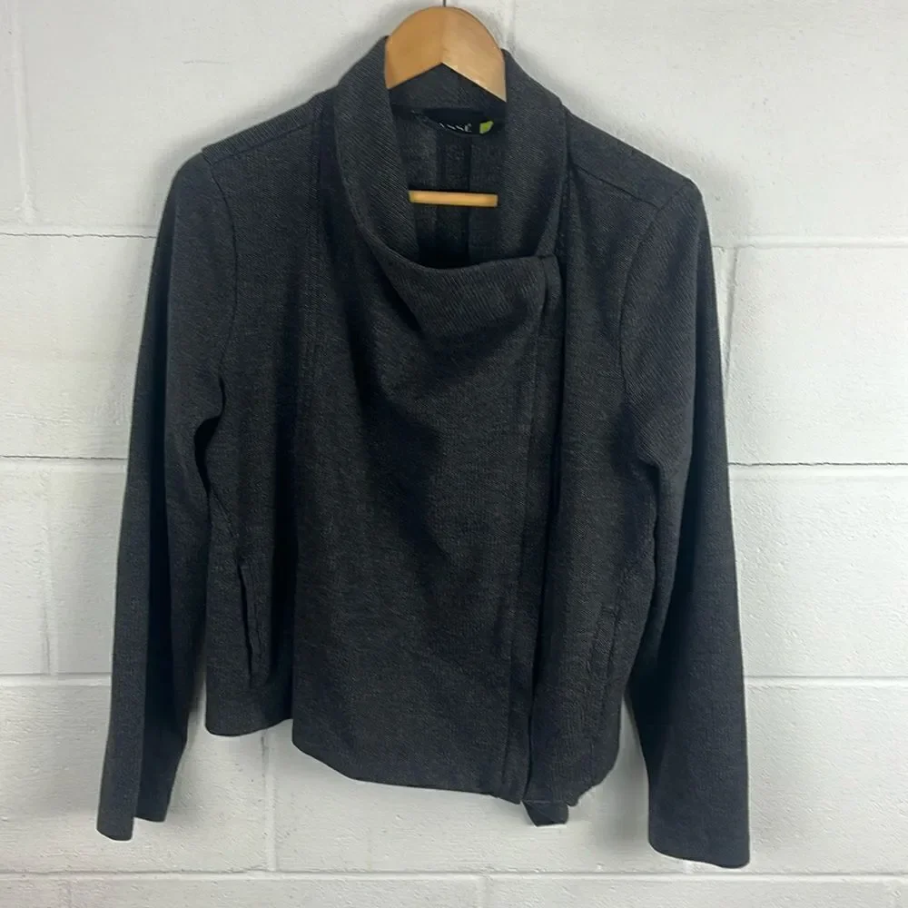 Lysse smith asymmetrical zip up jacket